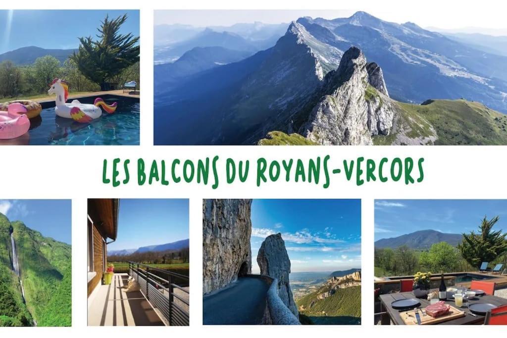 Balcons Du Royans.Logement Entier Piscine แซงต์-ฌอง-ออง-รัวยองส์ ภายนอก รูปภาพ